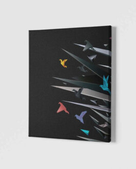 Origami birds Wall Canvas