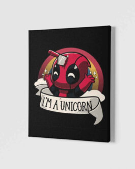 Deadpool “I am a unicorn” Wall canvas