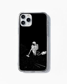 Space clean up phone cover