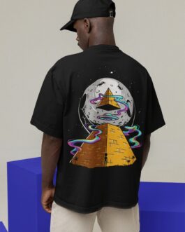 pyramids illusions oversized T-shirt
