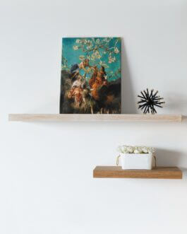 The Arts in Supplication & Almond Blossoms  wall canvas