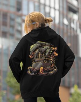 Dragon slayer oversized hoodie