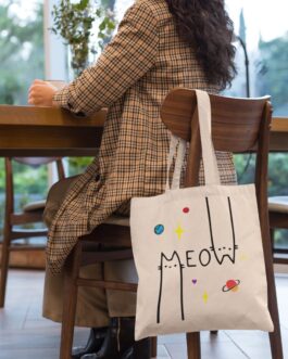 meow tote bag
