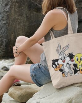 little bug bunny & friends tote bag