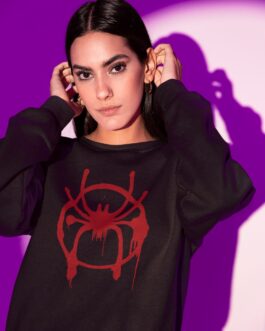 graffiti spider man logo sweatshirt