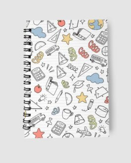 Doodle black & white Notebook