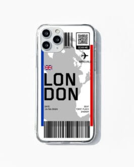 London ticket phone case