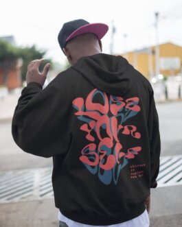 lose your self black oversized hoodie